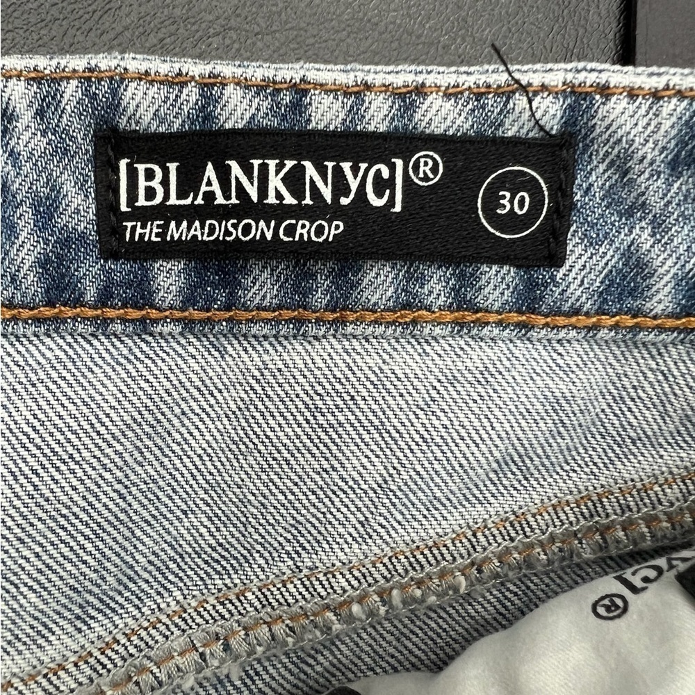 BLANKNYC The Madison Crop High-Rise Jeans - Size 30, NWT Distressed Ripped Jeans - Picture 6 of 9
